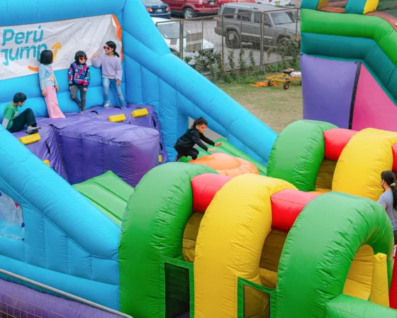 Inflable Vértigo en acción